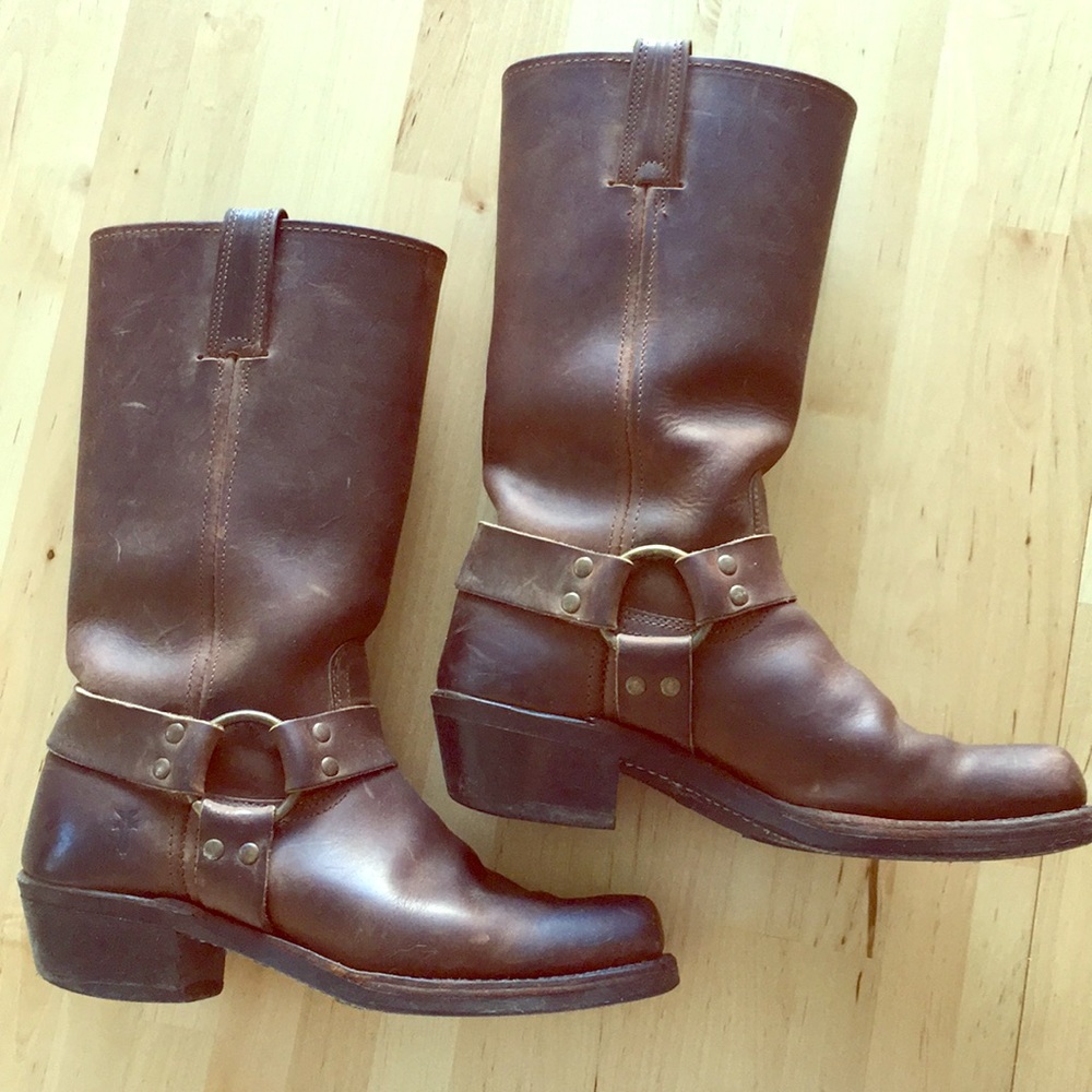 Frye Leather Harness boots